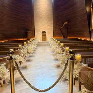 挙式会場。入場口からの景色。