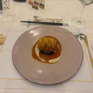 試食でいただいたお魚料理。パイがサクサクでお魚の身もぎっしり詰まっていてとても美味しかったです。