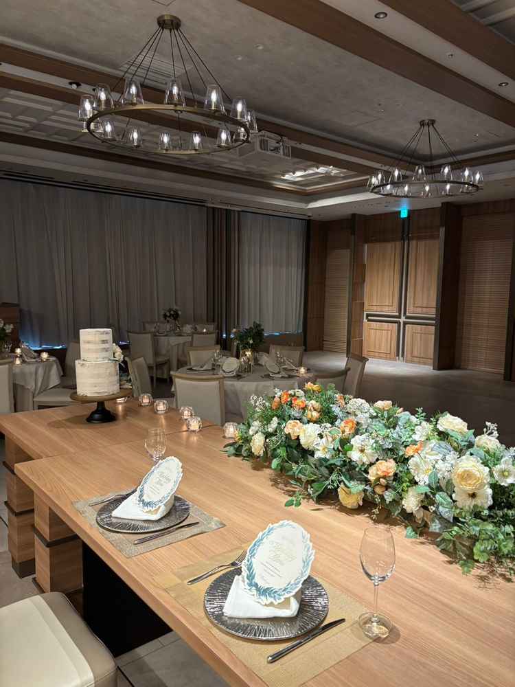 新郎新婦側からの会場の雰囲気。