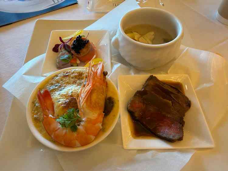 料理の写真。料理がすべてすごく美味しかった。