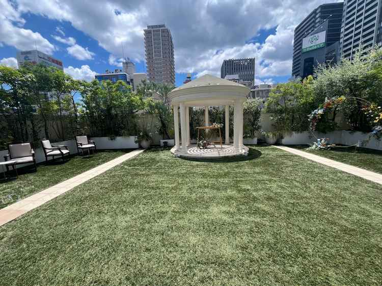 最上階にあるガーデンで、こちらで撮影ができたりもするそうです。