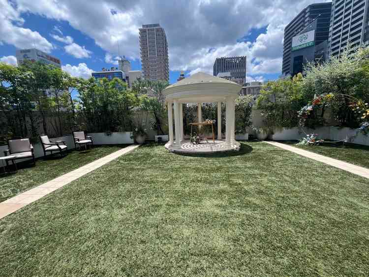 最上階にあるガーデンで、こちらで撮影ができたりもするそうです。