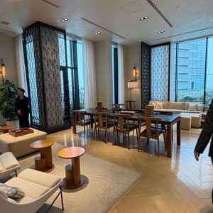 待合室の家具も綺麗