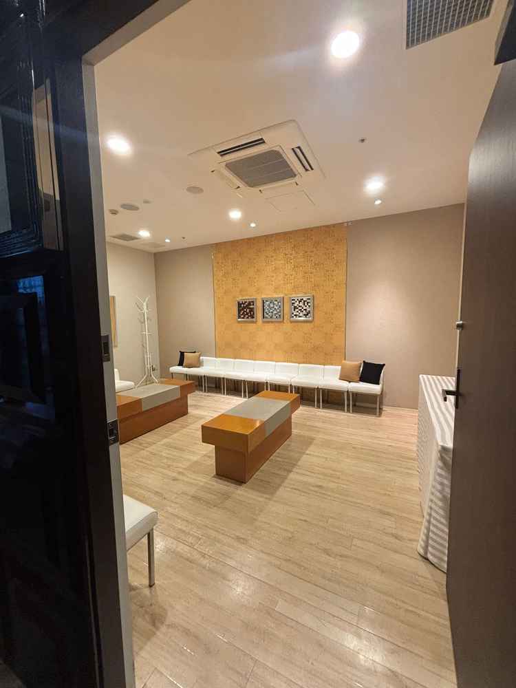 親族用の待合室。新郎新婦の親族でそれぞれ部屋があり