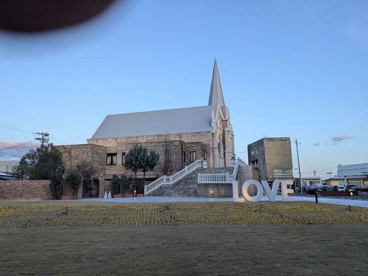 存在感のある立派なチャペル