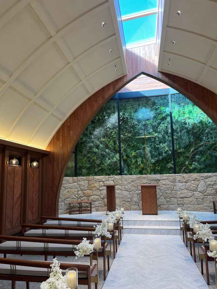 チャペルの写真です。少しロードが短く感じました。