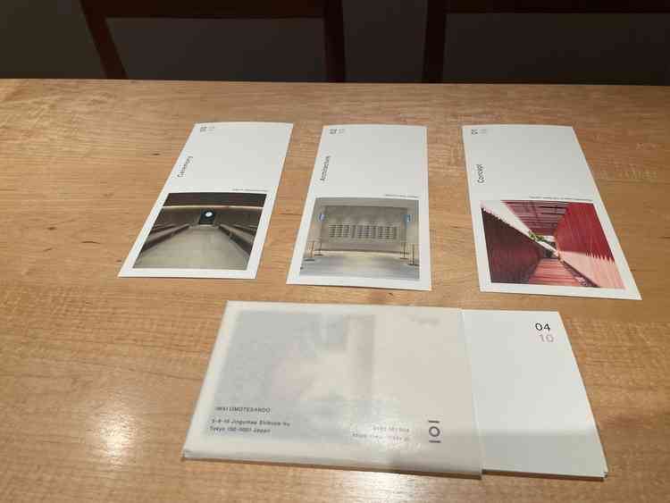 各場所の特徴、写真が書かれたカード。お部屋は入った時から置いてあり、待ち時間にも見たりできました！