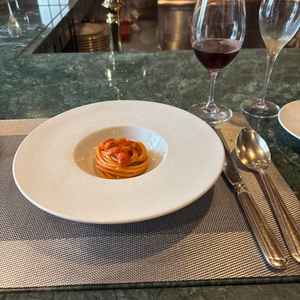 試食会のメイン料理。結婚式には珍しくイタリアンだそうで、試食とは思えないくらい美味しかったです。