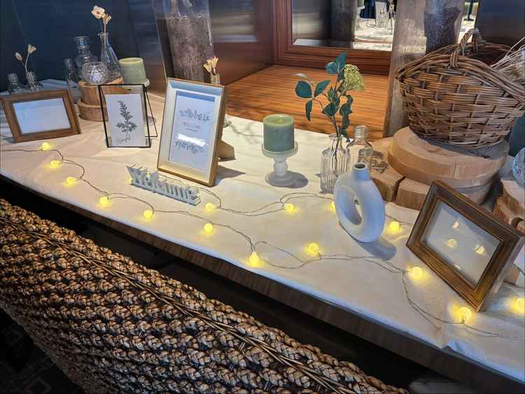 ウェルカムボードですが、基本プラン内で小物を用意してもらえるとの事が非常によかったです。