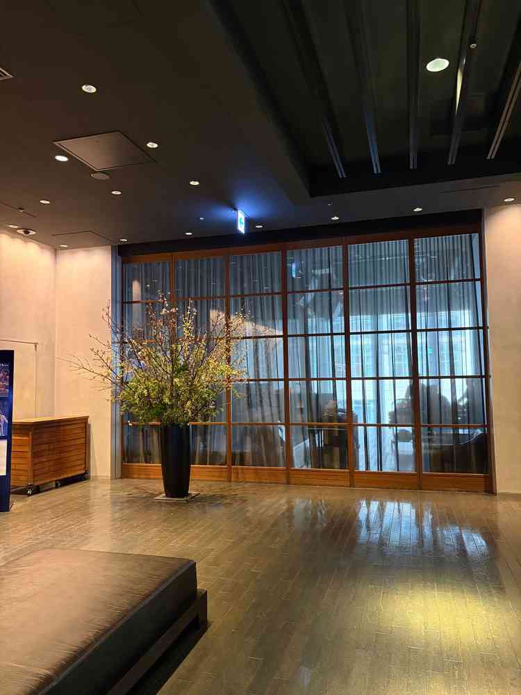 式当日の受付会場になるスペース