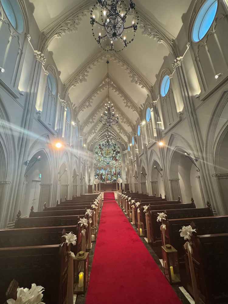 チャペルの写真です。とても厳かな雰囲気で素敵でした。