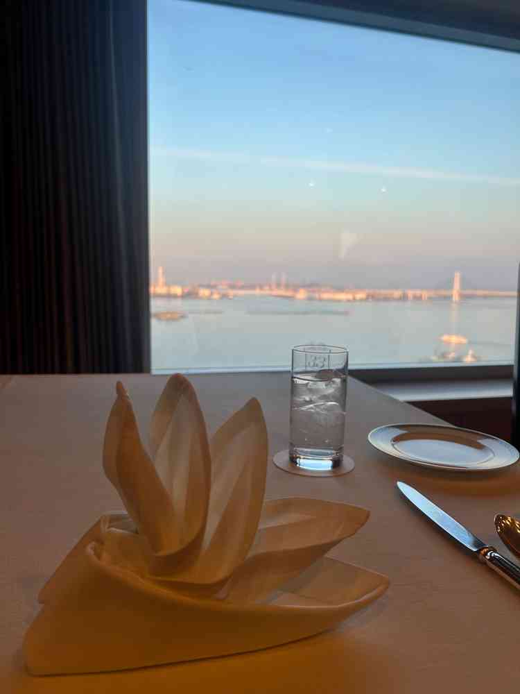 試食会場からの景色。