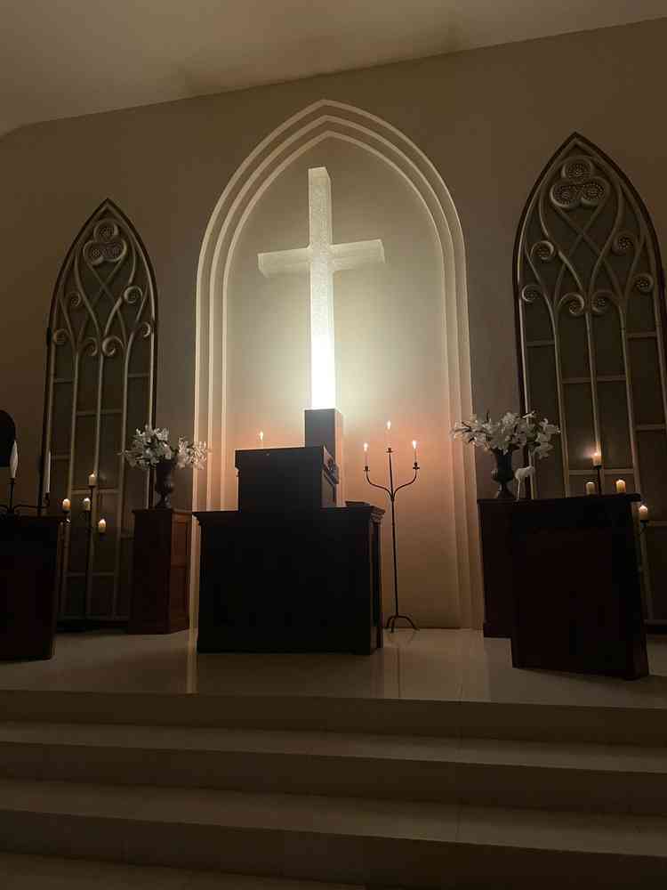 チャペルはキャンドルと花どちらも本物を使っていました。キャンドルと花の香りが良かったです。