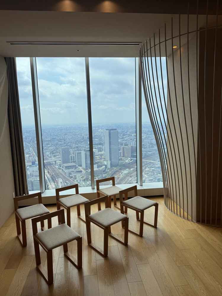 式場から見た外の風景です。景観はとても良いです