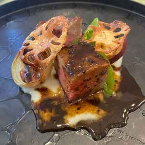 試食のステーキ