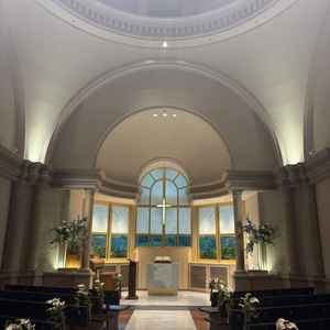 チャペル。リニューアルされたとのことでとても綺麗でした。