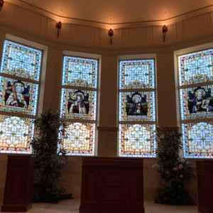 チャペルのステンドグラスです！4枚あり、とても素敵でした。