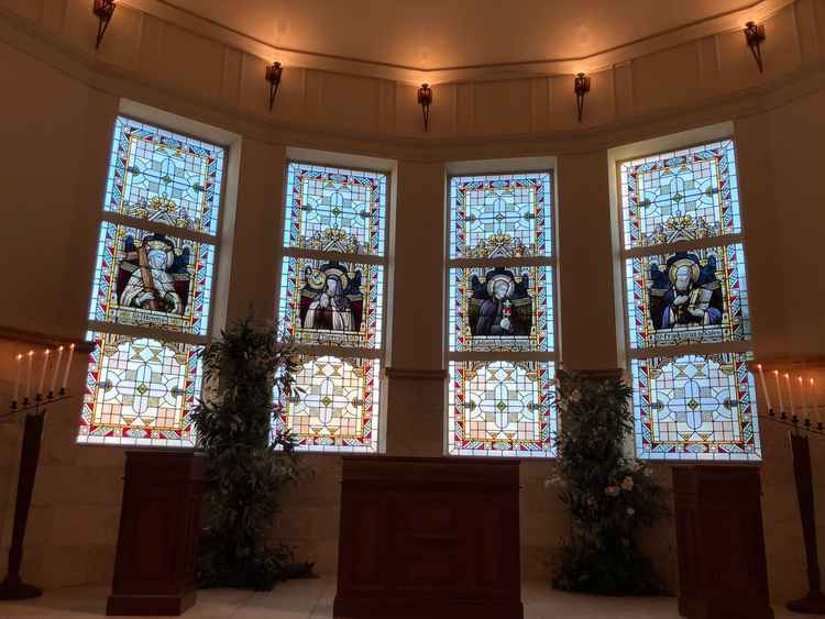 チャペルのステンドグラスです！4枚あり、とても素敵でした。