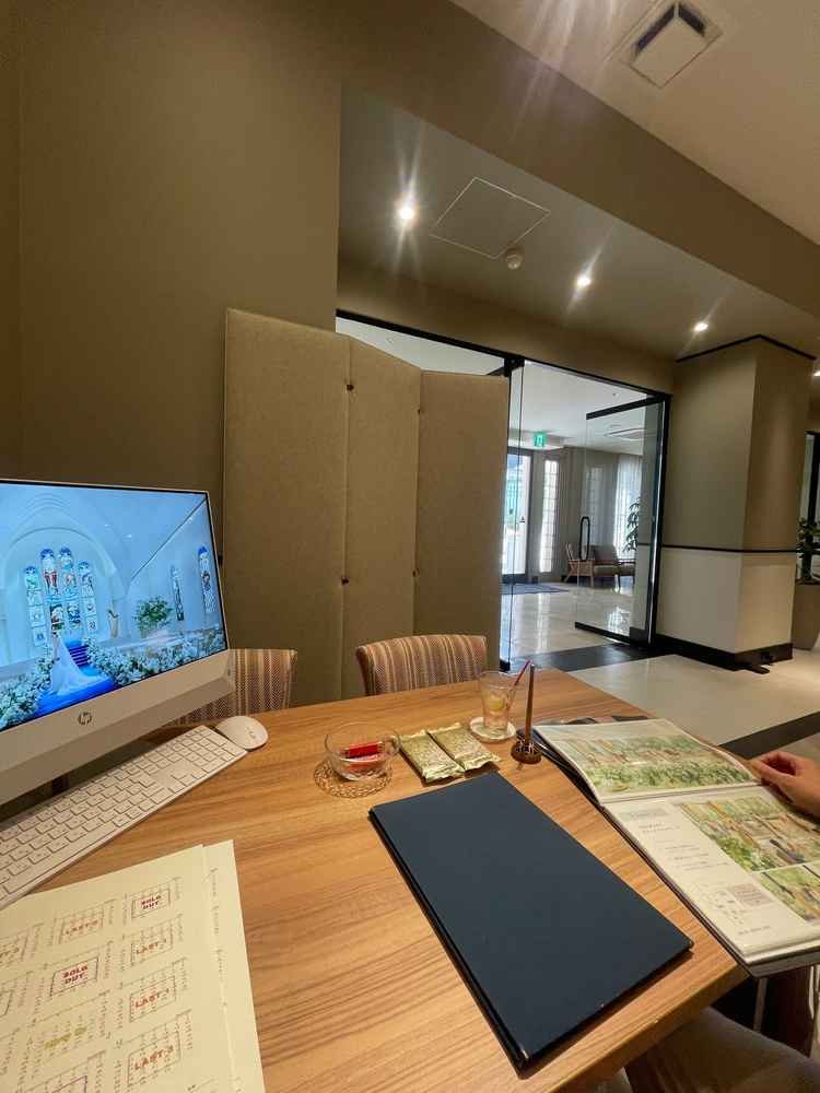 打ち合わせの会場です。