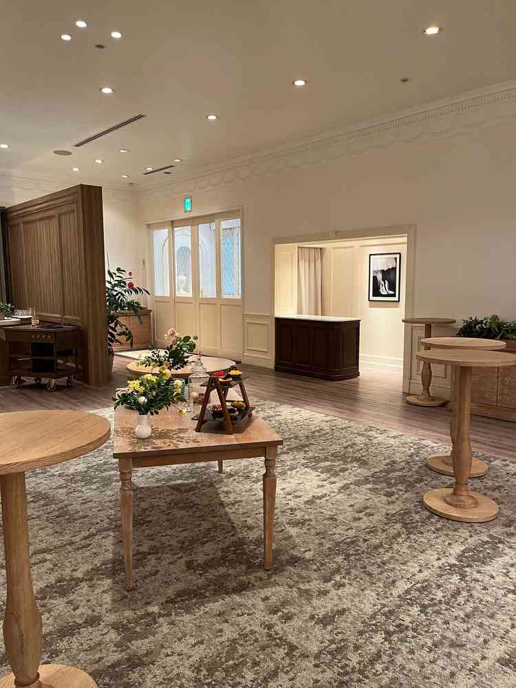 広々したウェルカムスペース。