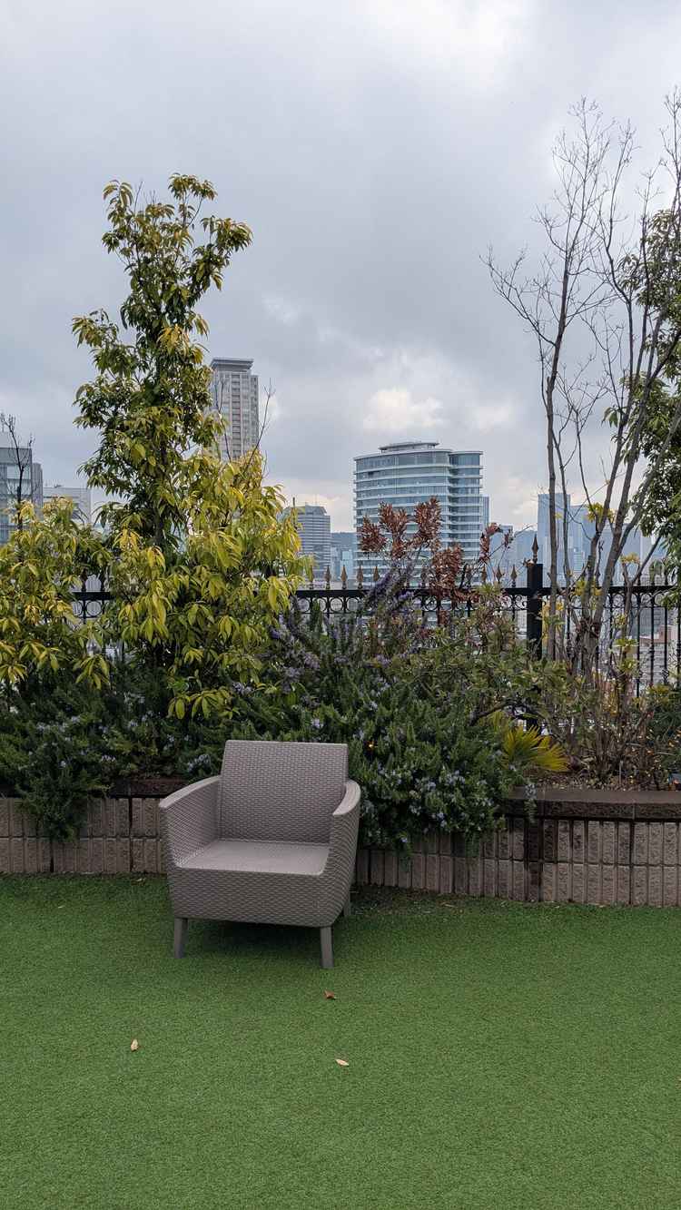 屋上ガーデンからの景色