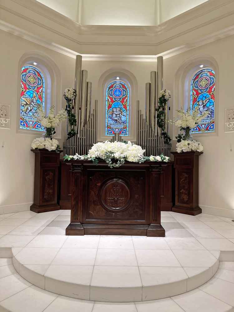 １つ目のチャペル。イメージ通りの素晴らしい空間で感動しました。