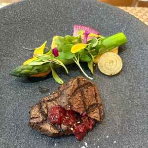 試食会の食事。メイン料理