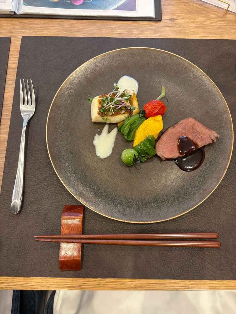 試食でいただいたお魚とお肉