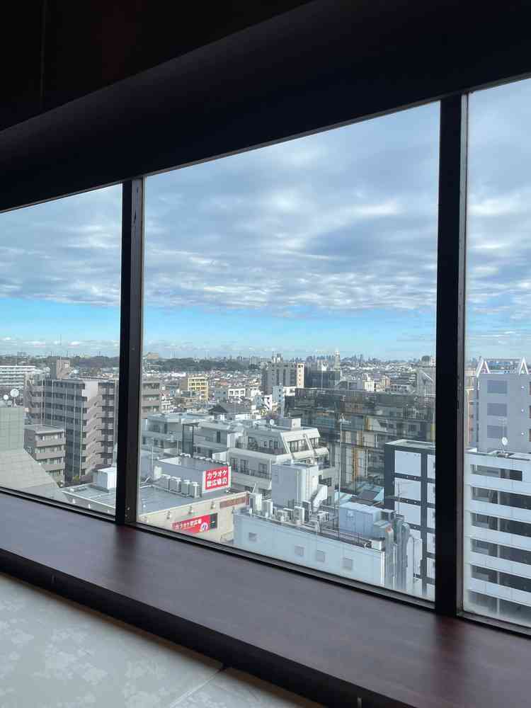 8階の披露宴会場からの景色。