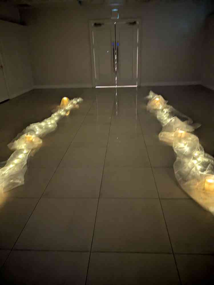 チャペル入場前の待機場所