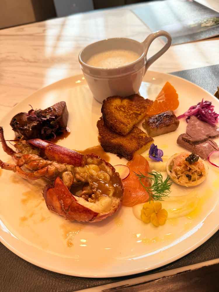 ワンプレートで試食をいただきました。さつまいものスープが美味しかったです。