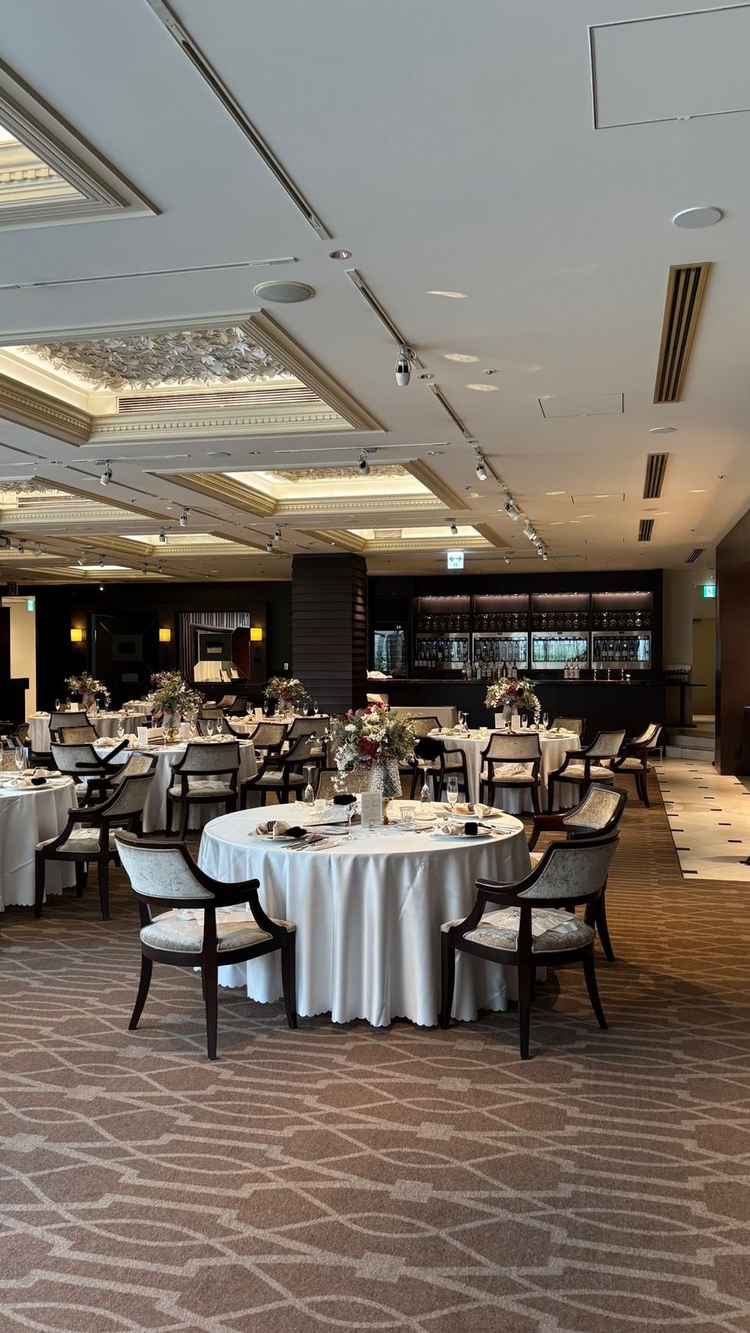 挙式会場は落ち着いた雰囲気でした。