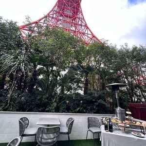 披露宴会場のテラスから見る東京タワーも圧巻です。