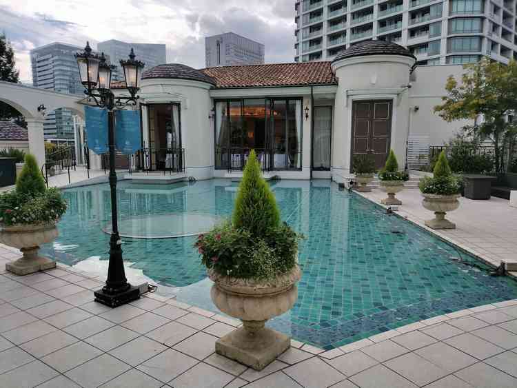 開放的な中庭です