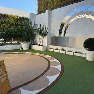 ガーデンはコンパクトですが全体的にとても綺麗に整備されており可愛らしいデザインです。