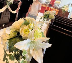 チャペル内のお花