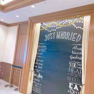 退場時にゲストを見送るところの撮影スペース