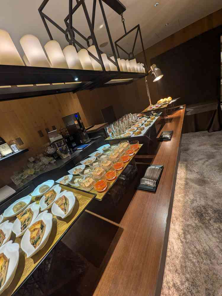 ウェルカムフード、ドリンクは多種ありました。