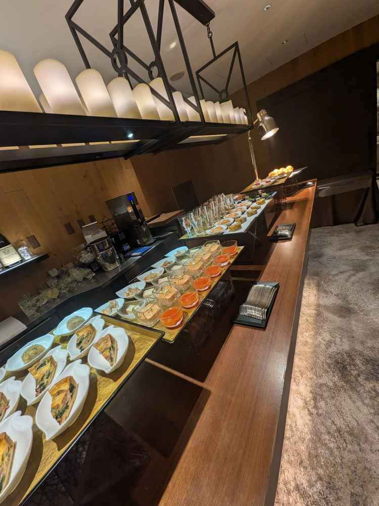 ウェルカムフード、ドリンクは多種ありました。