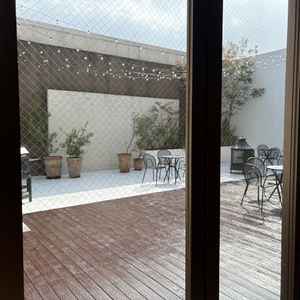 ガーデン　BBQができるらしくおもしろいと思いました