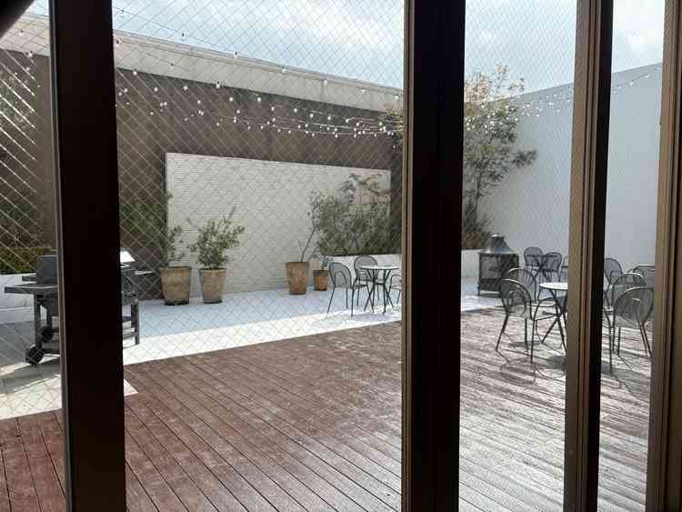 ガーデン　BBQができるらしくおもしろいと思いました