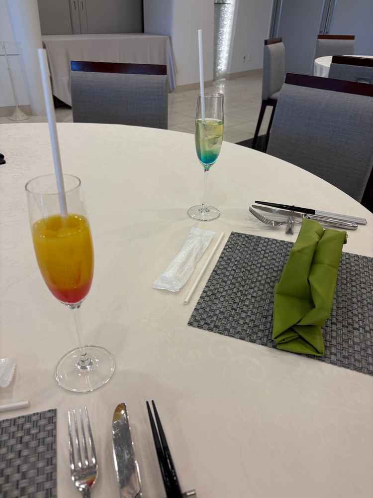 ウェルカムドリンクのソフトドリンクはシンプルなものだけでなくモクテルも用意していただけるようです。