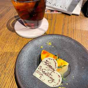 コースのデザート。