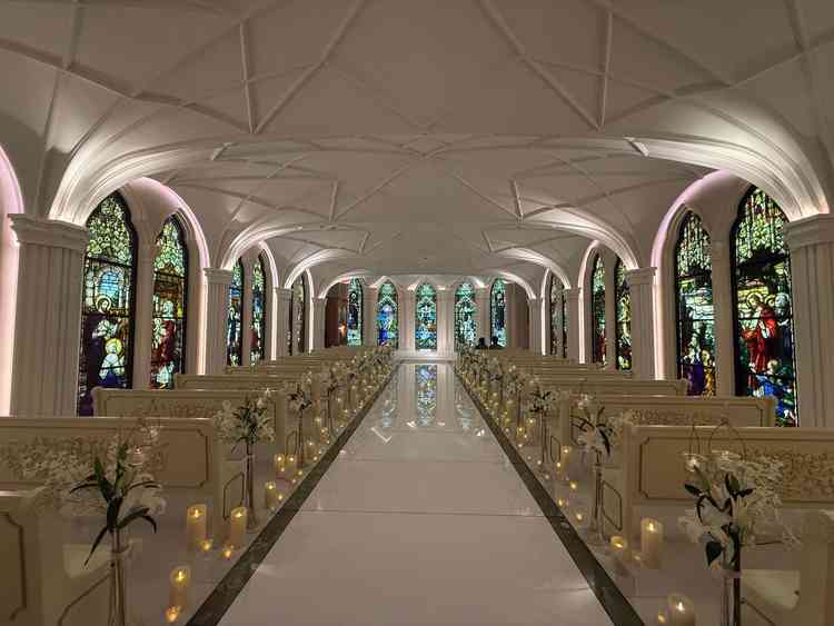 チャペル入場場所からの景色です。