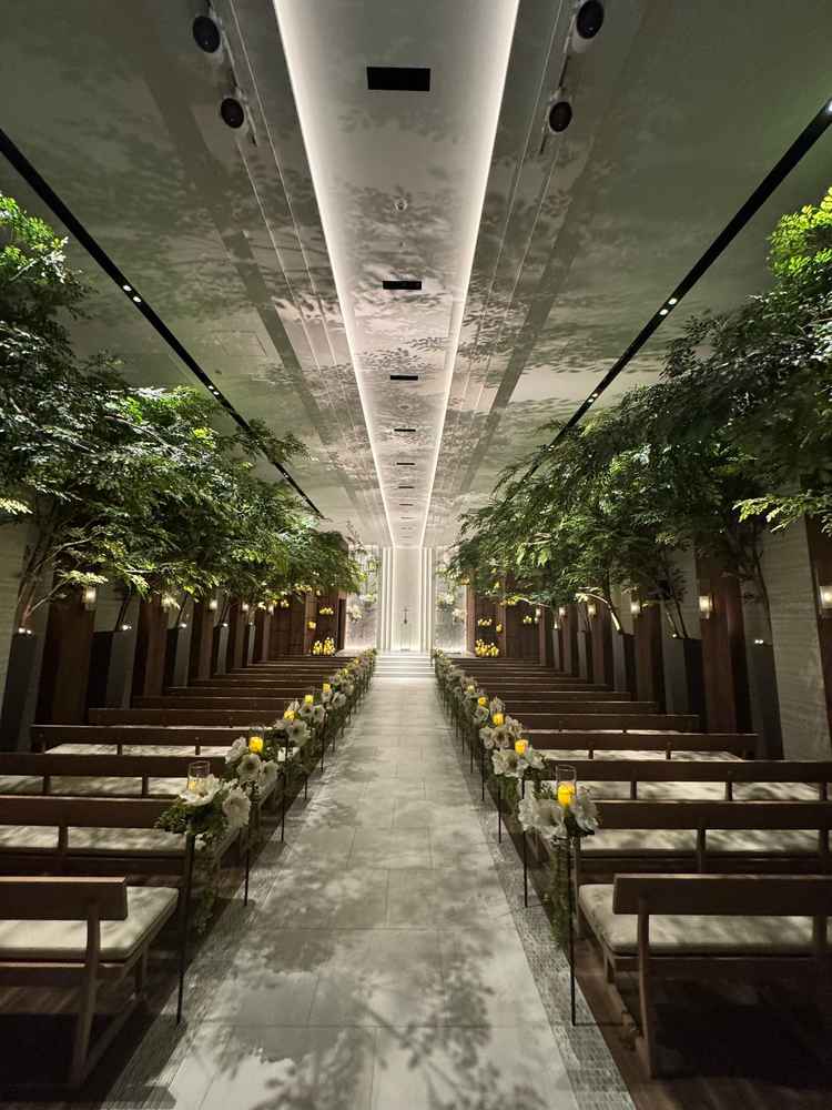 緑あふれるこだわりの詰まった挙式会場