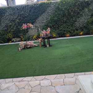 披露宴会場横のガーデン。様々な使い方が想像できる。