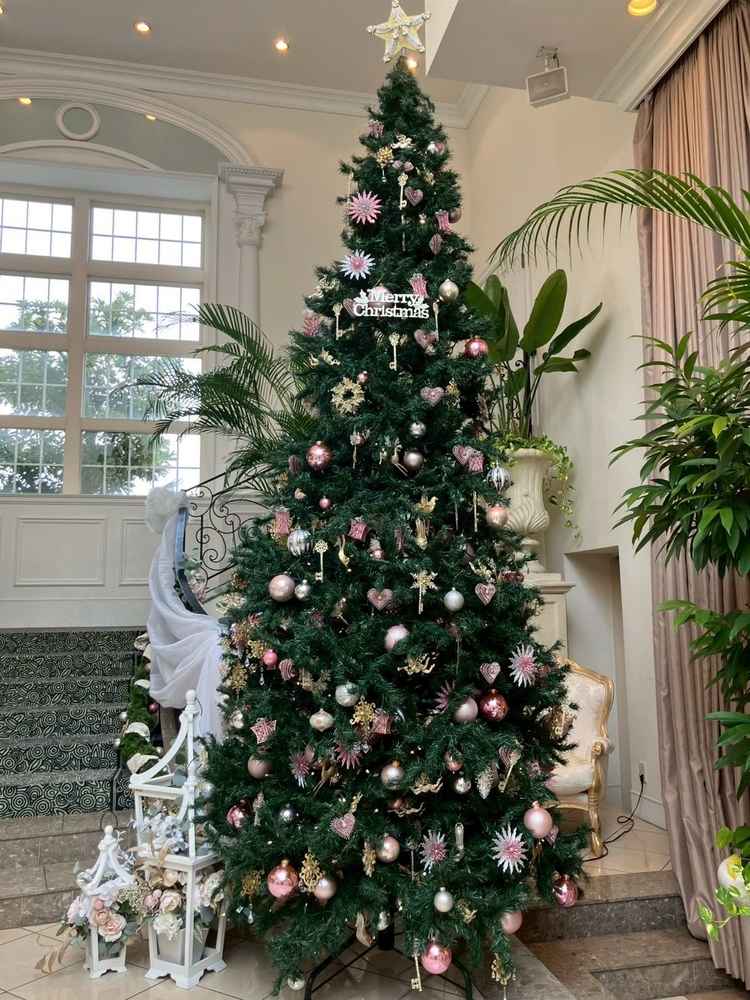 披露宴会場にもツリー