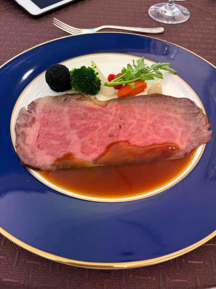 ローストビーフ。美味しくて感動しました。