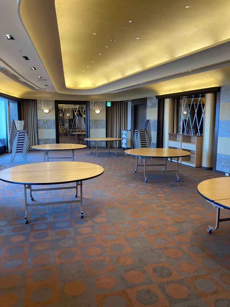 同じく最上階にある披露宴会場。和式スタイル