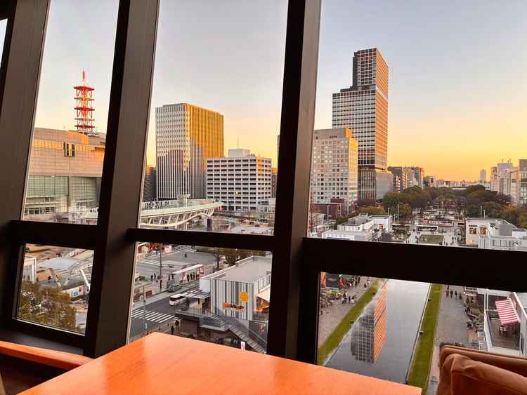 試食会場からの眺め。